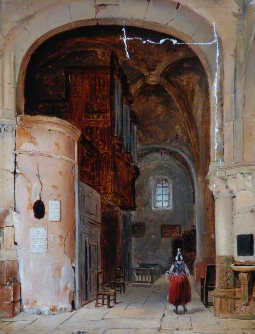 Interior of a Church by Charles-Marie Bouton