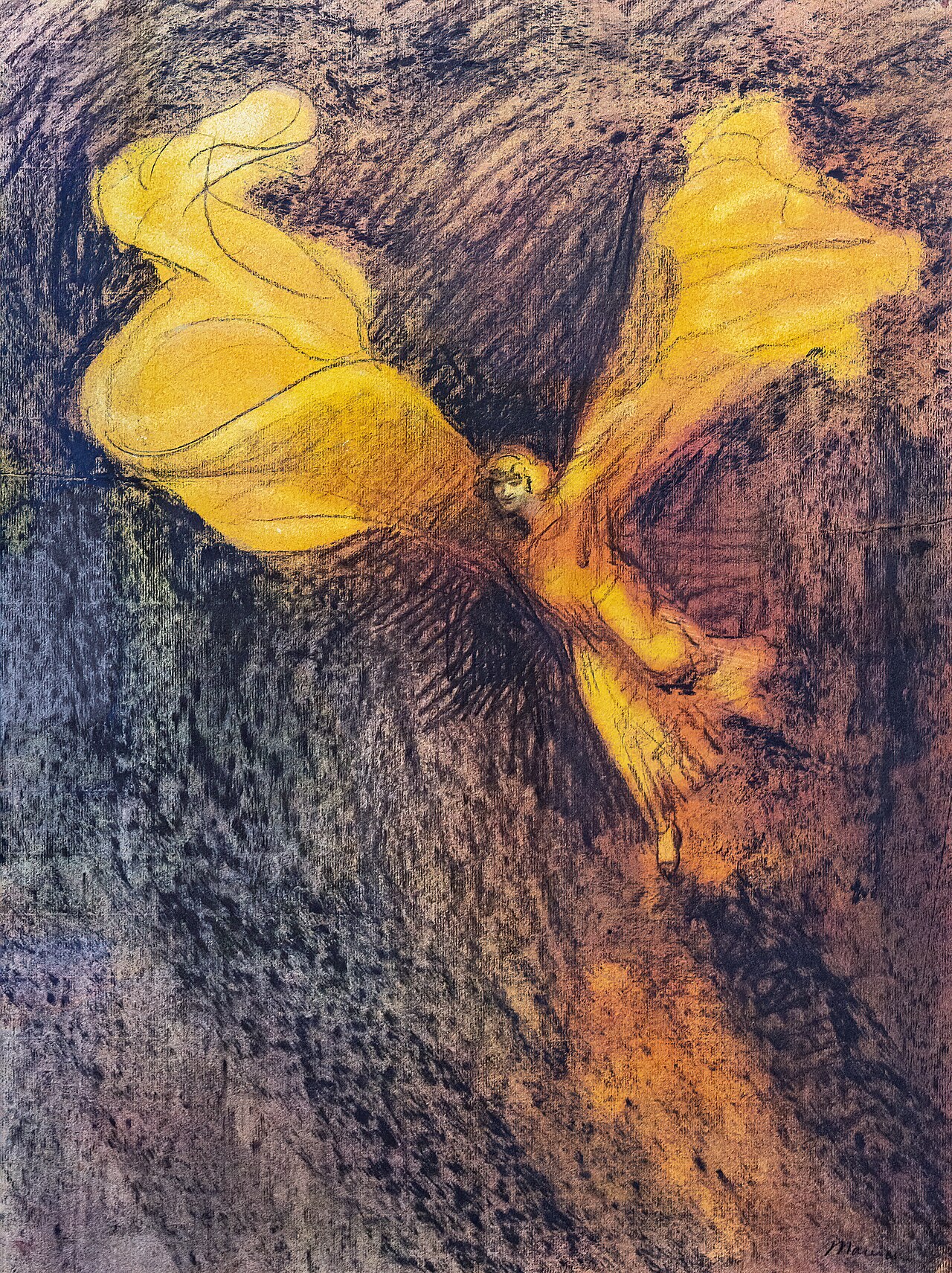 Loïe Fuller (orange dress) by Charles Maurin