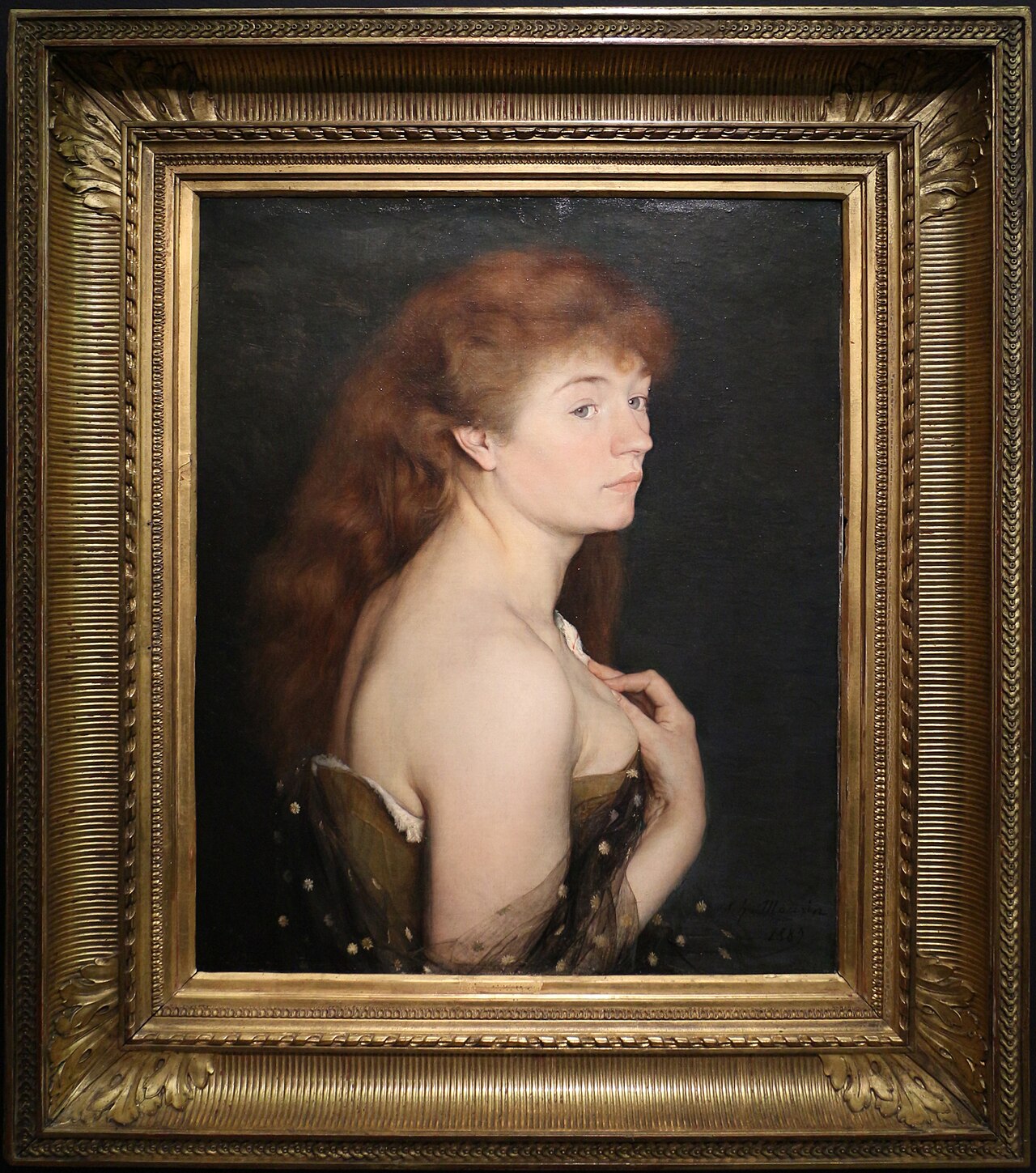 portraif ofa Russian Girl by Charles Maurin