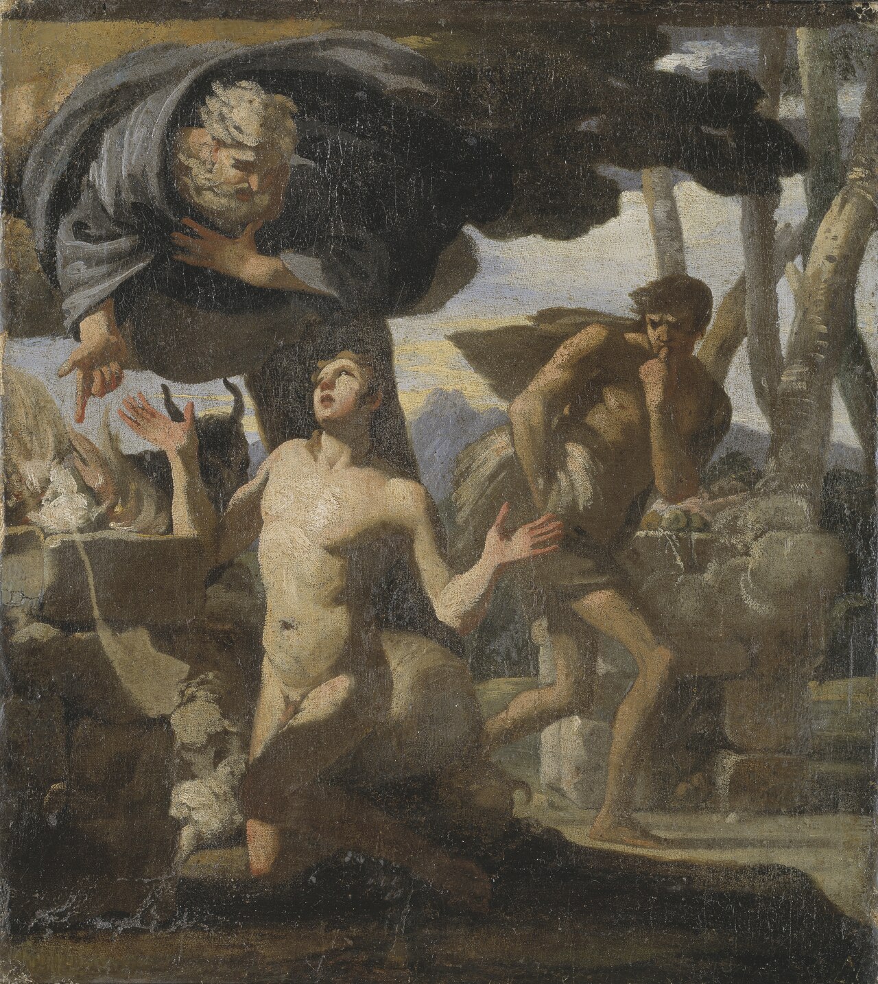 The Sacrifice of Abel. Study by Charles Mellin