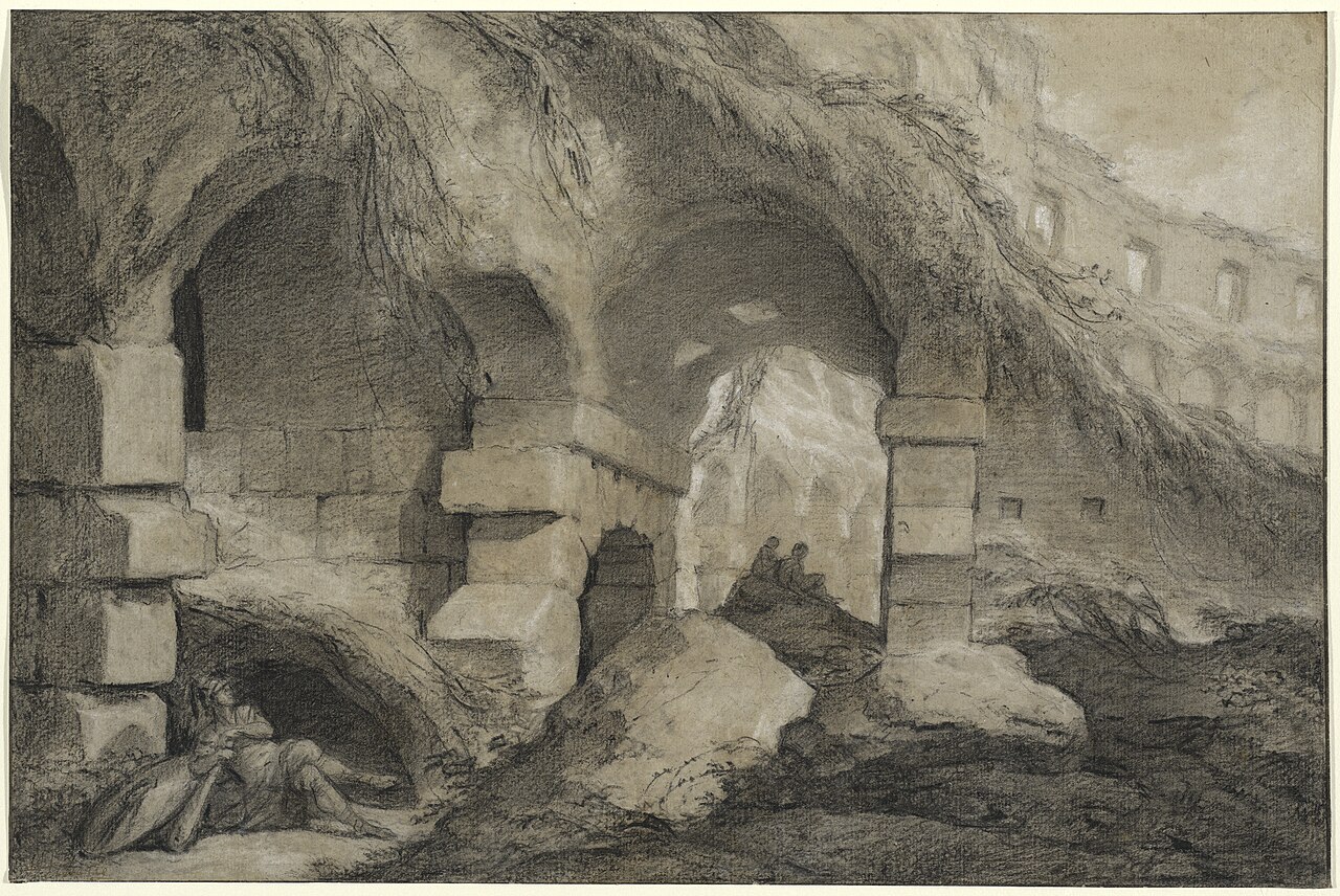 The Interior of the Colosseum by Charles-Michel-Ange Challe