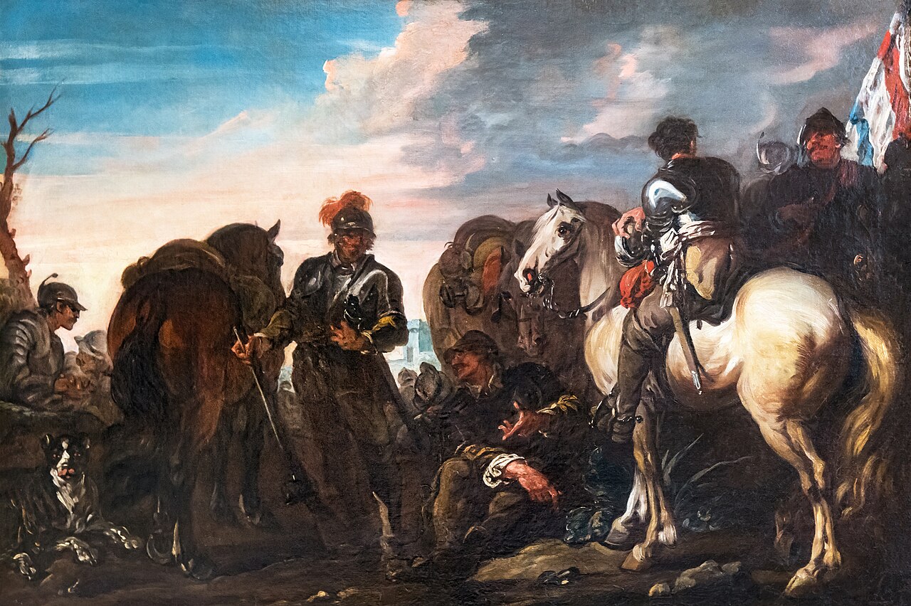 Rest of the soldiers by Charles Parrocel