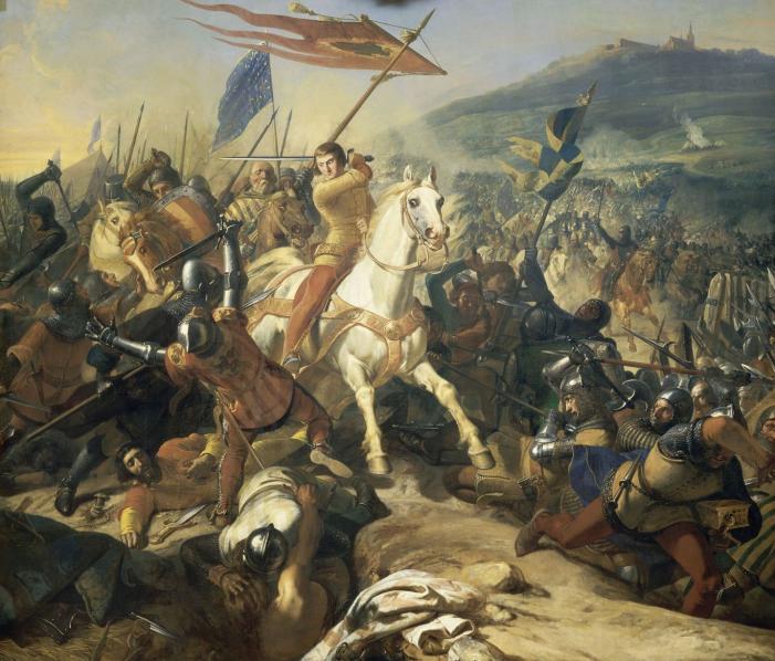 Battle of Mons-en-Puelle, August 18, 1304 by Charles-Philippe Larivière