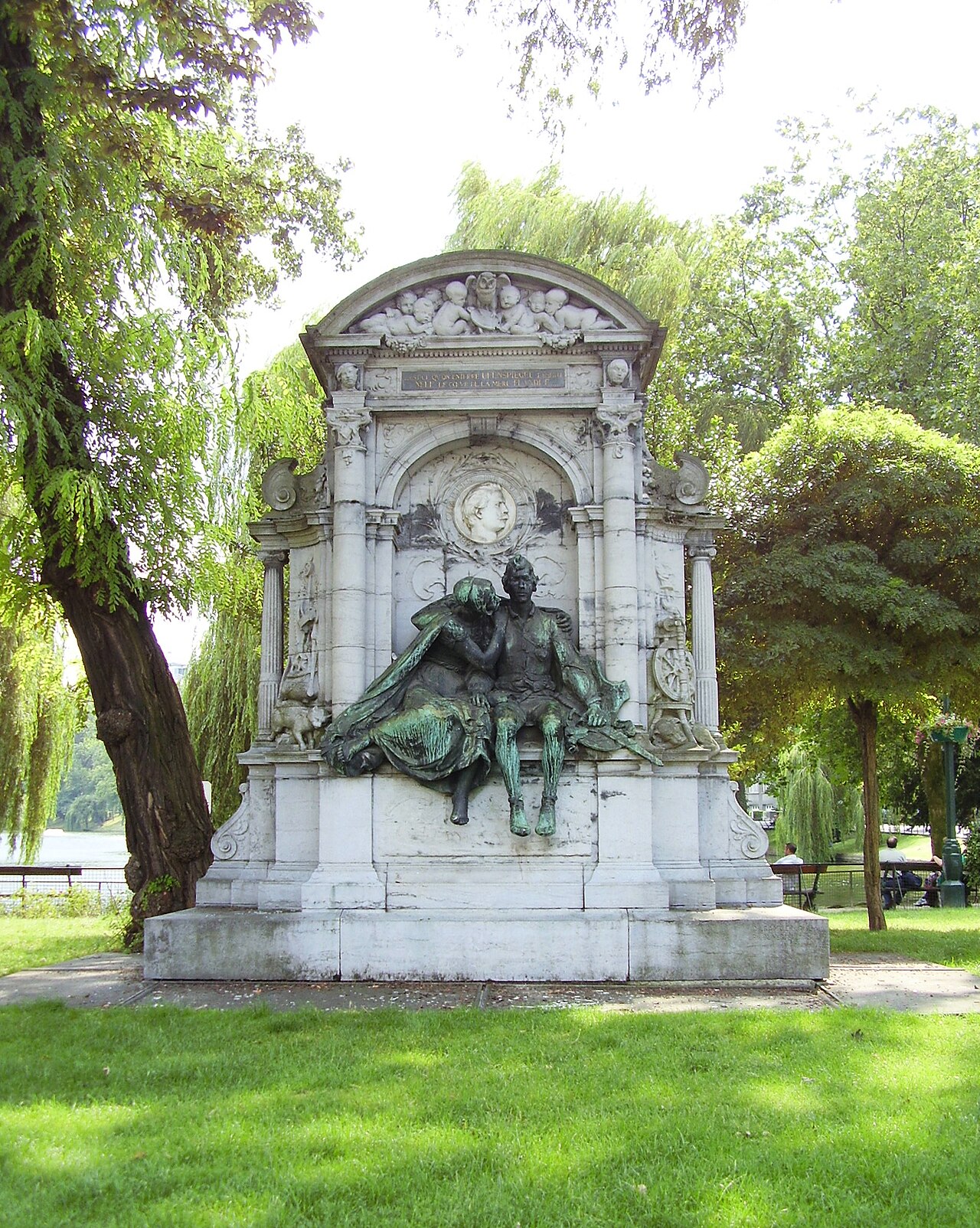 Monument to Charles De Coster by Charles Samuel