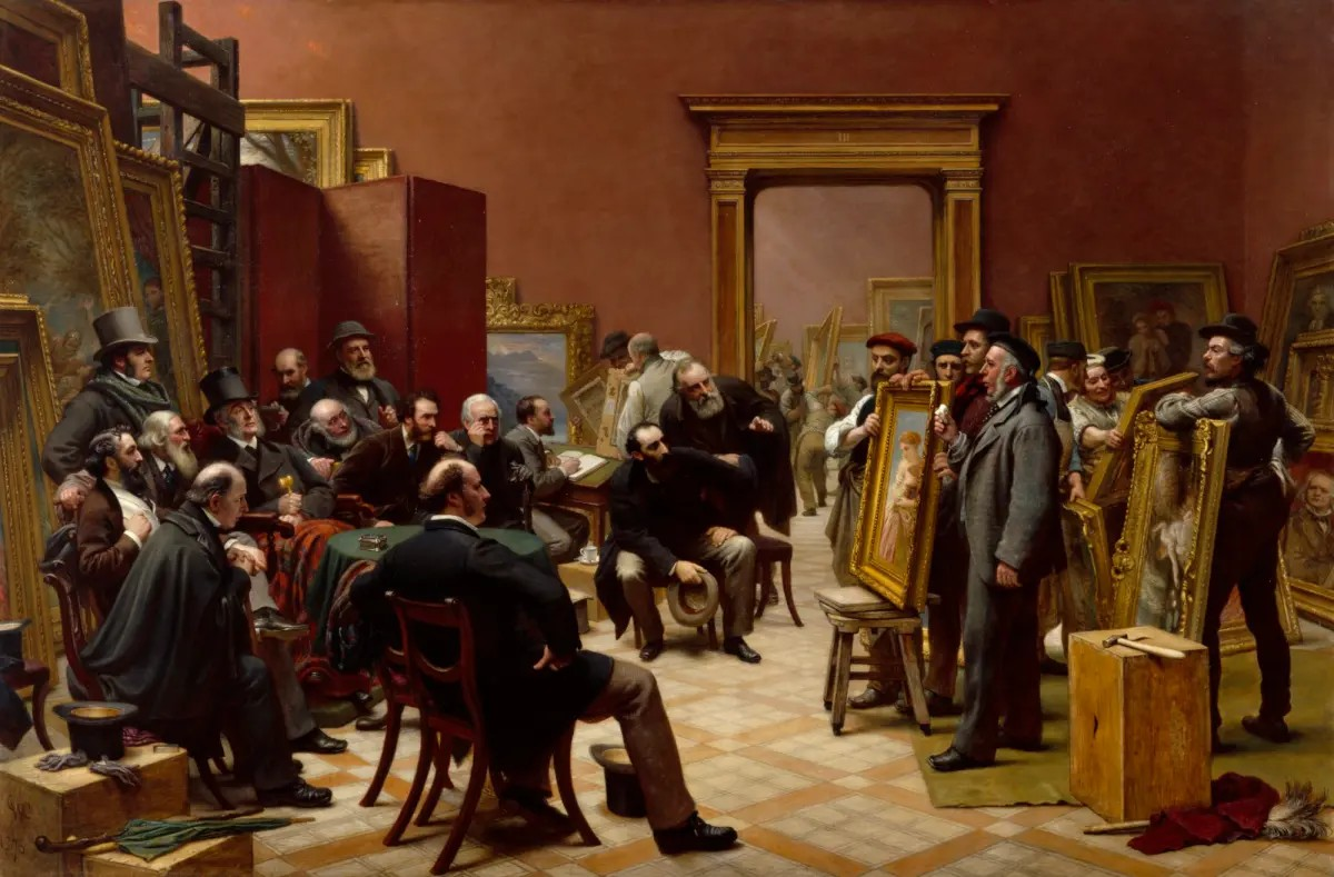 The Council of the Royal Academy Selecting Pictures for the Exhibition, 1875 by Charles West Cope