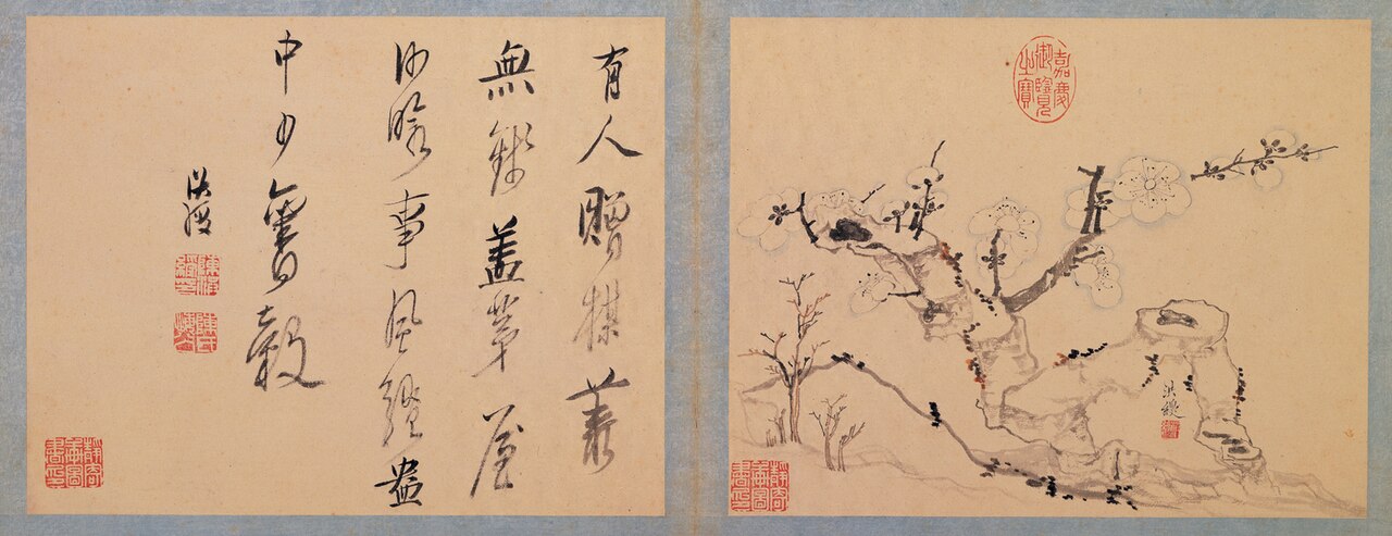 Old Plum by Chen Hongshou