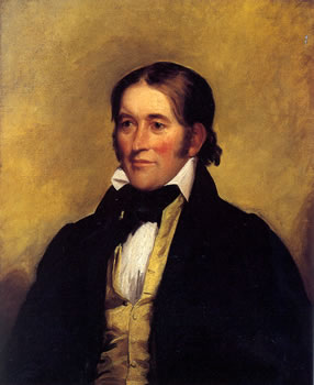 DAVY CROCKETT (1786-1836). by Chester Harding