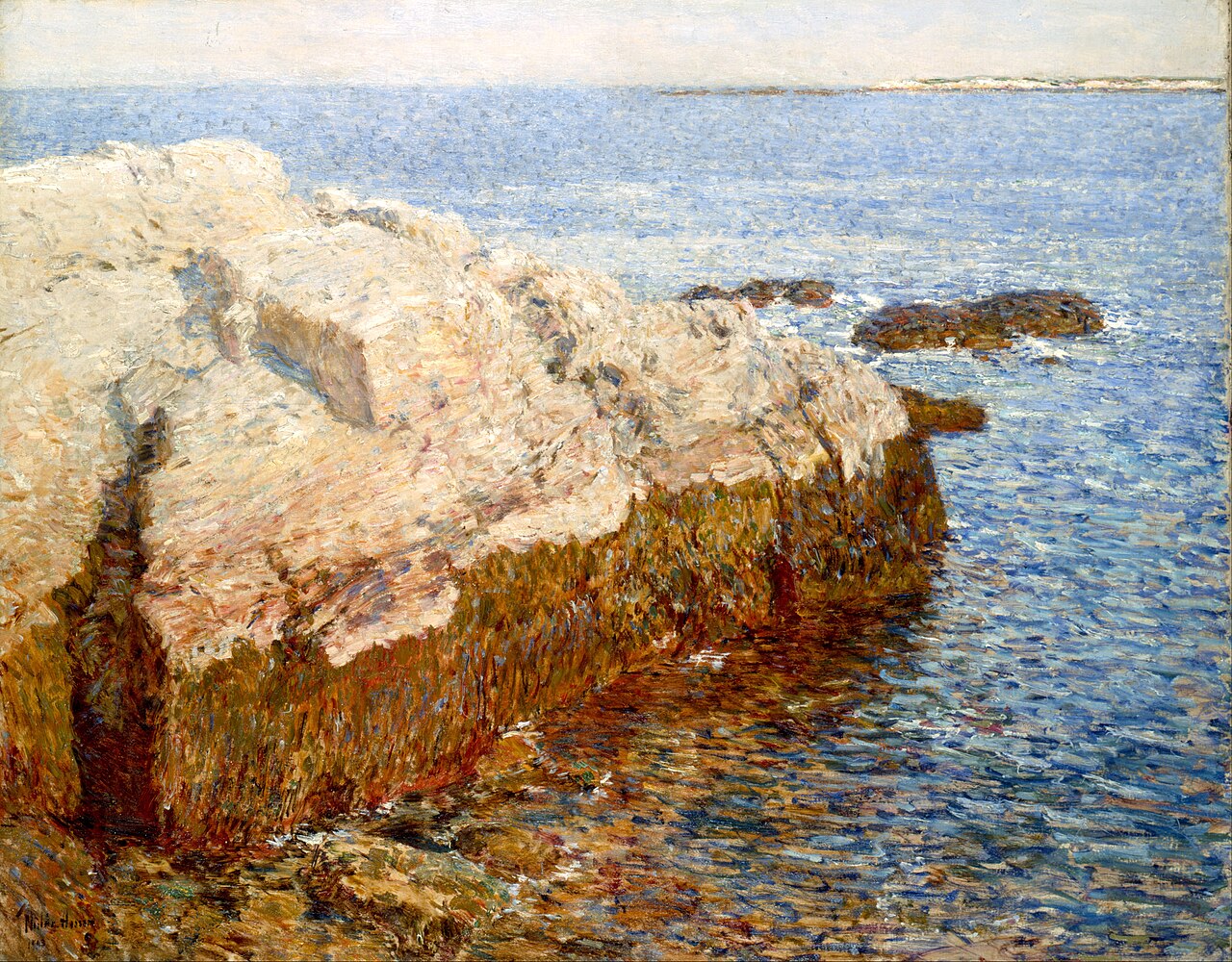 Cliff Rock--Appledore by Childe Hassam