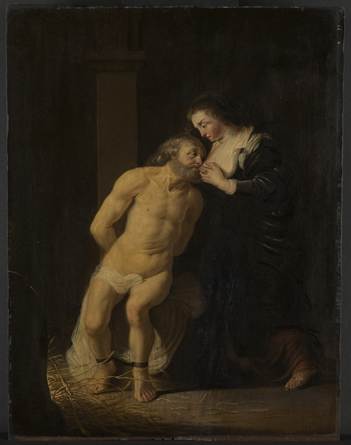 Cimon and Pero (Roman Charity) by Christiaen van Couwenbergh