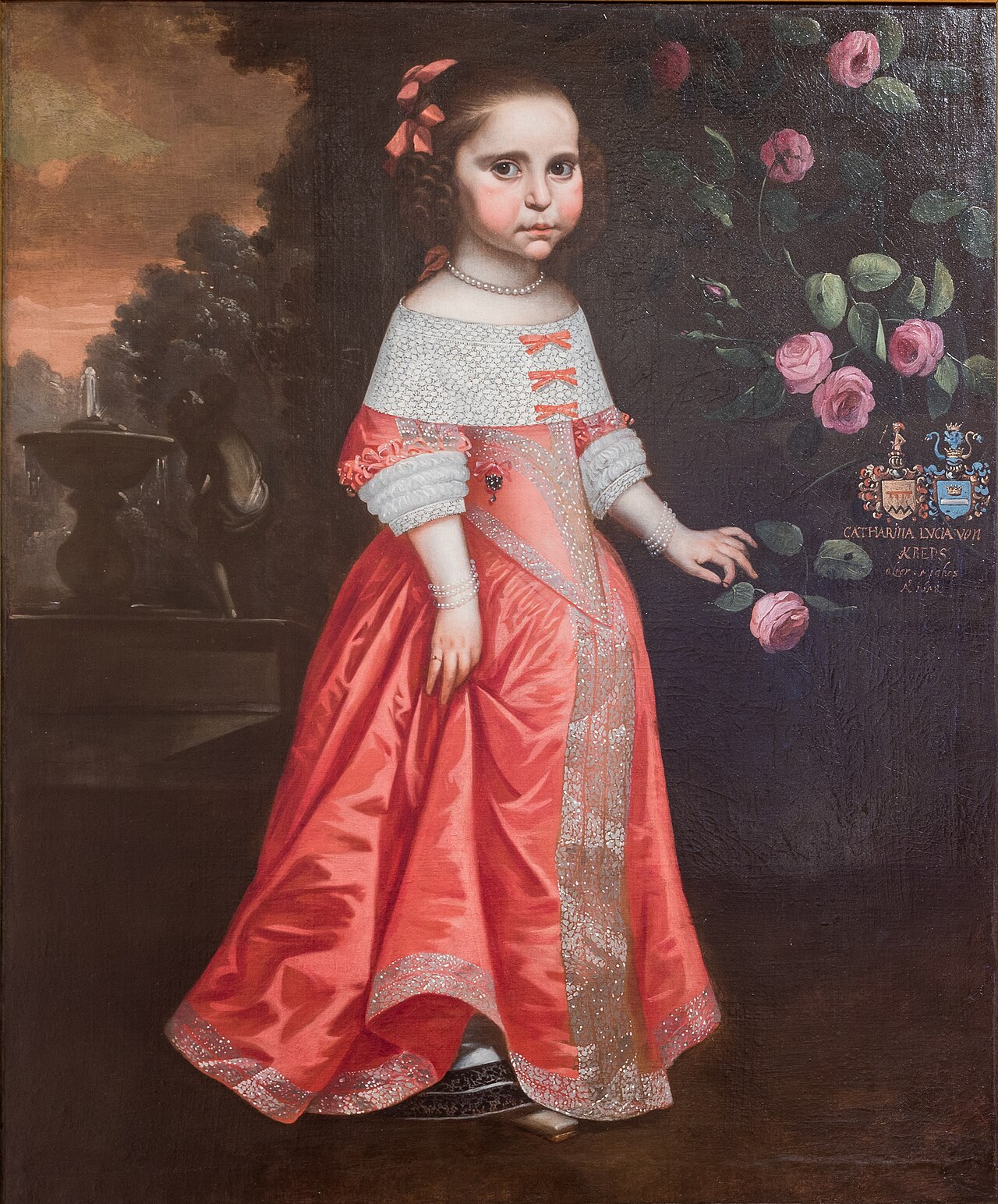 Portrait of Catharina Lucia von Kreps (1653-1699) by Christiaen van Couwenbergh