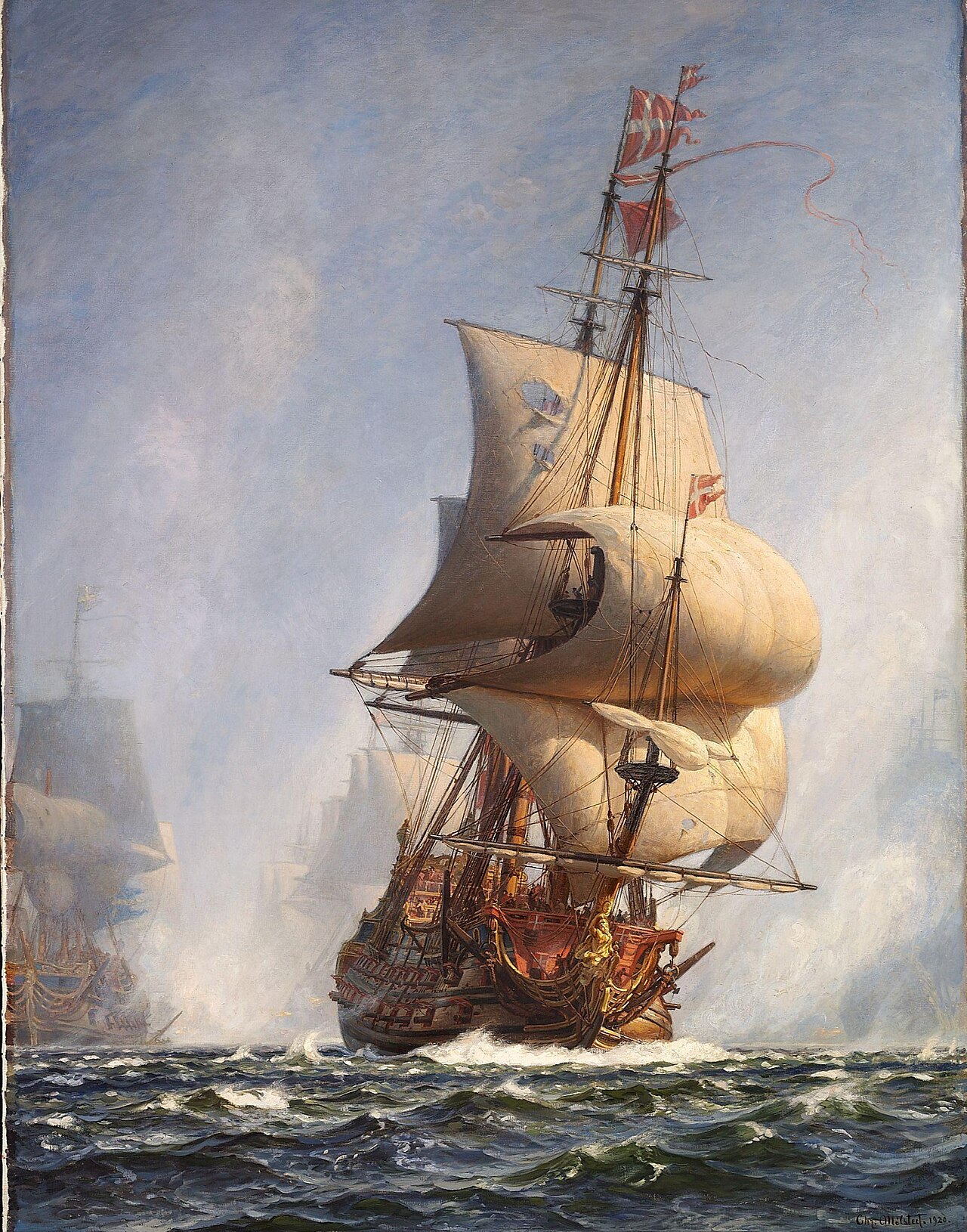The breakthrough in the Battle of Køge Bay on July 1st 1677 by Christian Mølsted