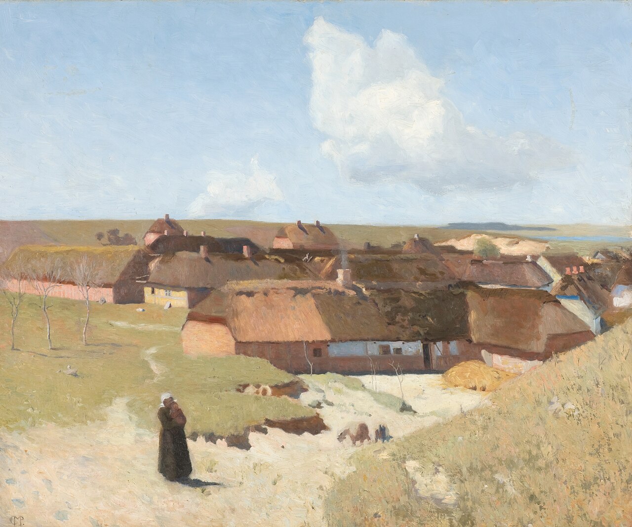 Jysk landskab. Klar dag i maj by Christian Mourier-Petersen