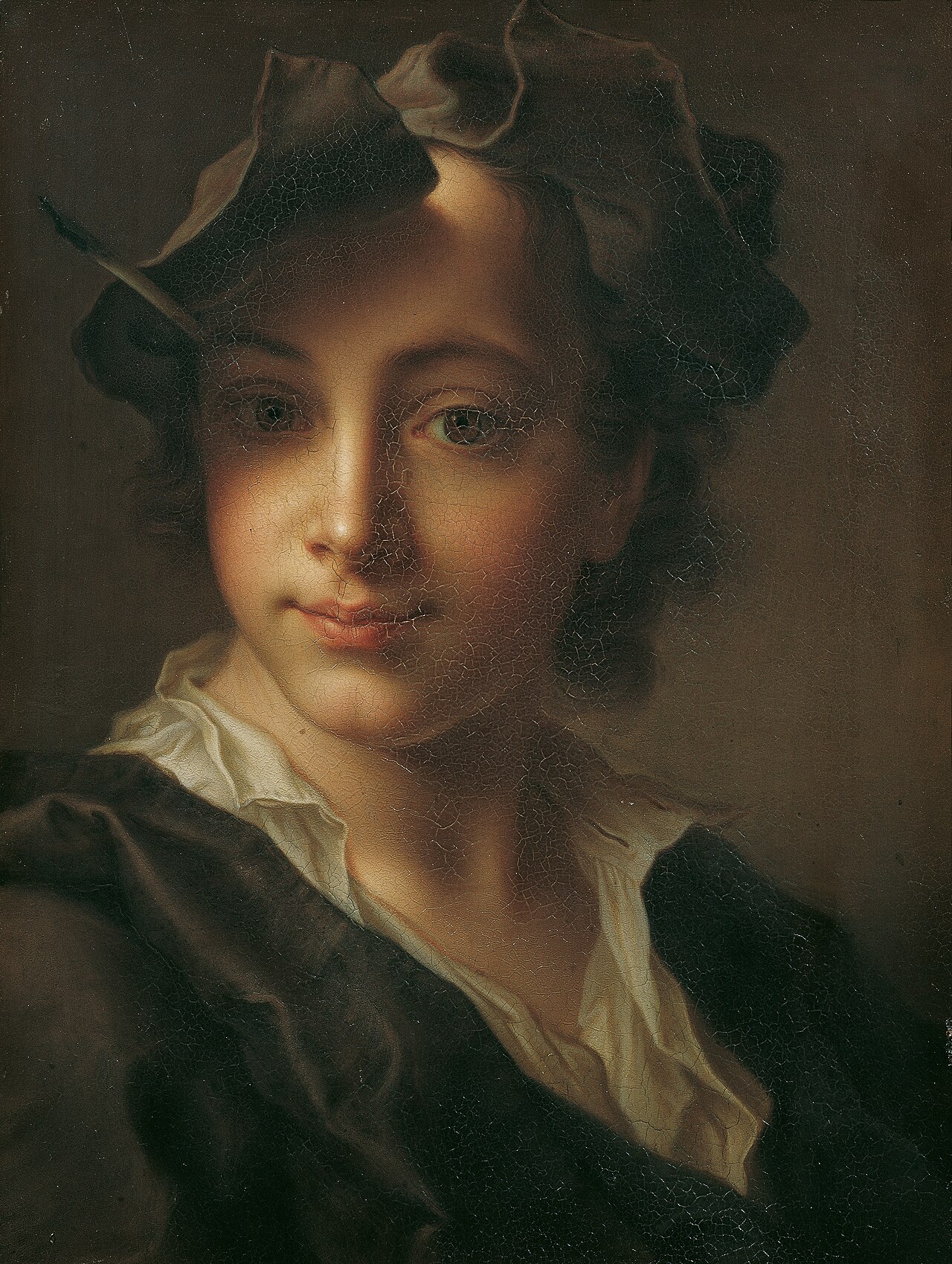 Portrait of a boy by Christian Seybold