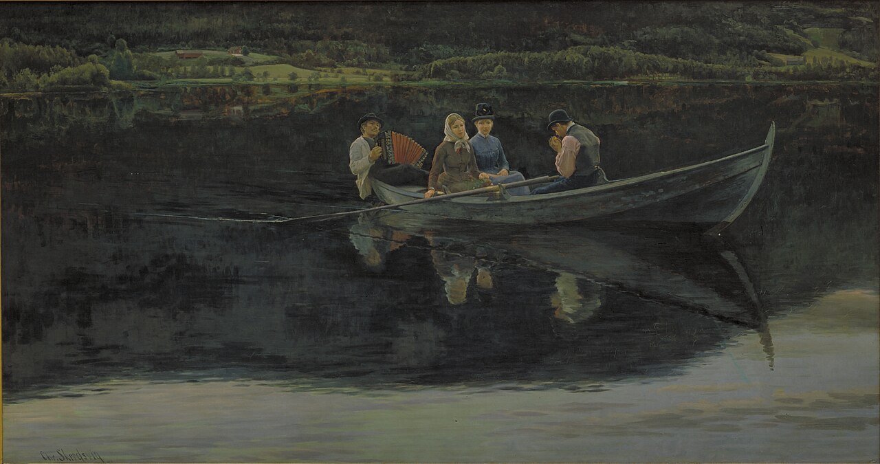 Midsummer's Eve in Norway by Christian Skredsvig