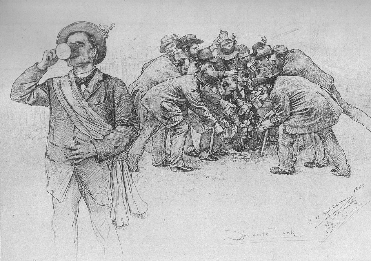 Der erste Trunk by Christian Wilhelm Allers