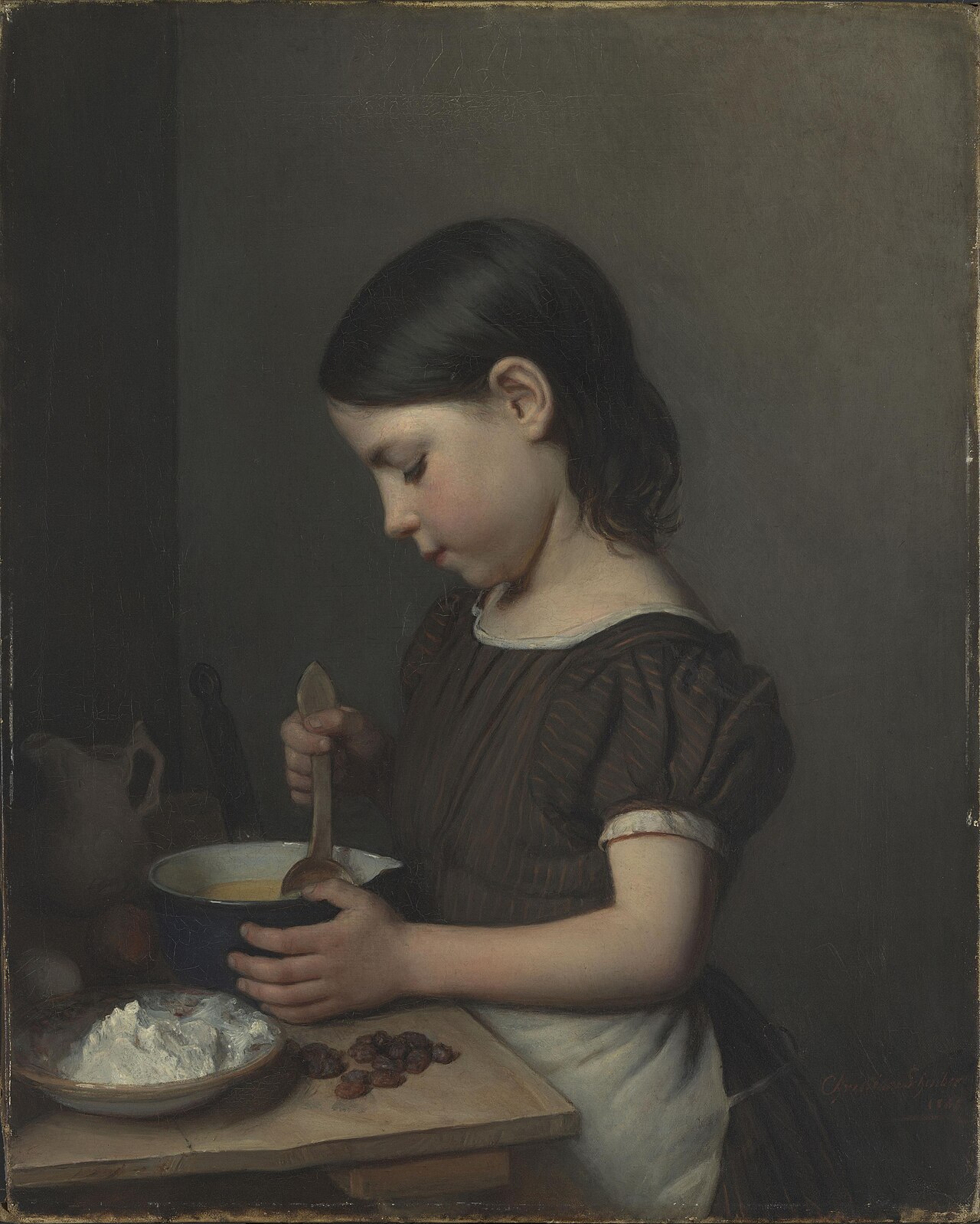 Girl baking by Christiane Schreiber