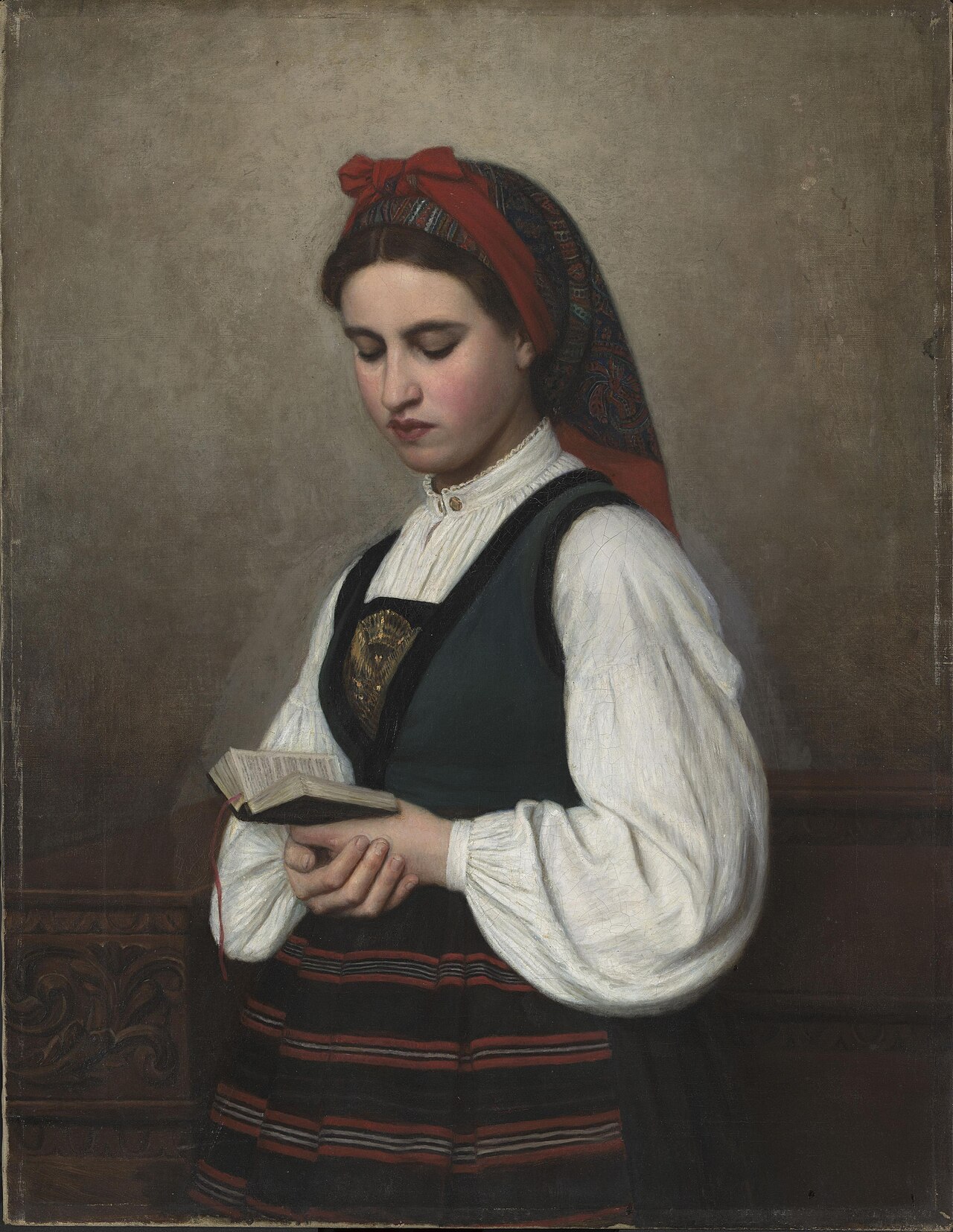 Woman in traditional Norwegian Costume by Christiane Schreiber