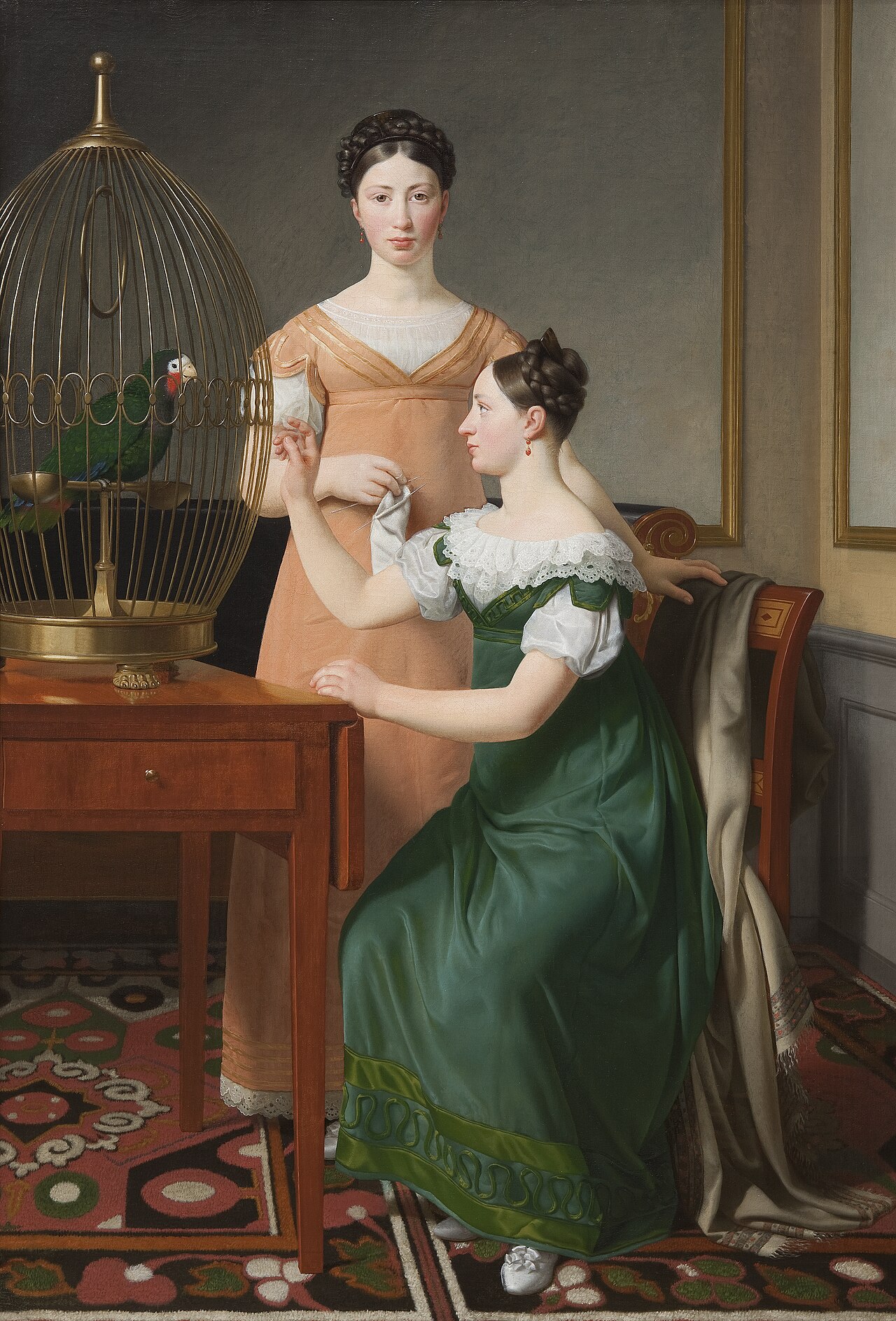 Bella and Hanna. The Eldest Daughters of M. L. Nathanson by Christoffer Wilhelm Eckersberg