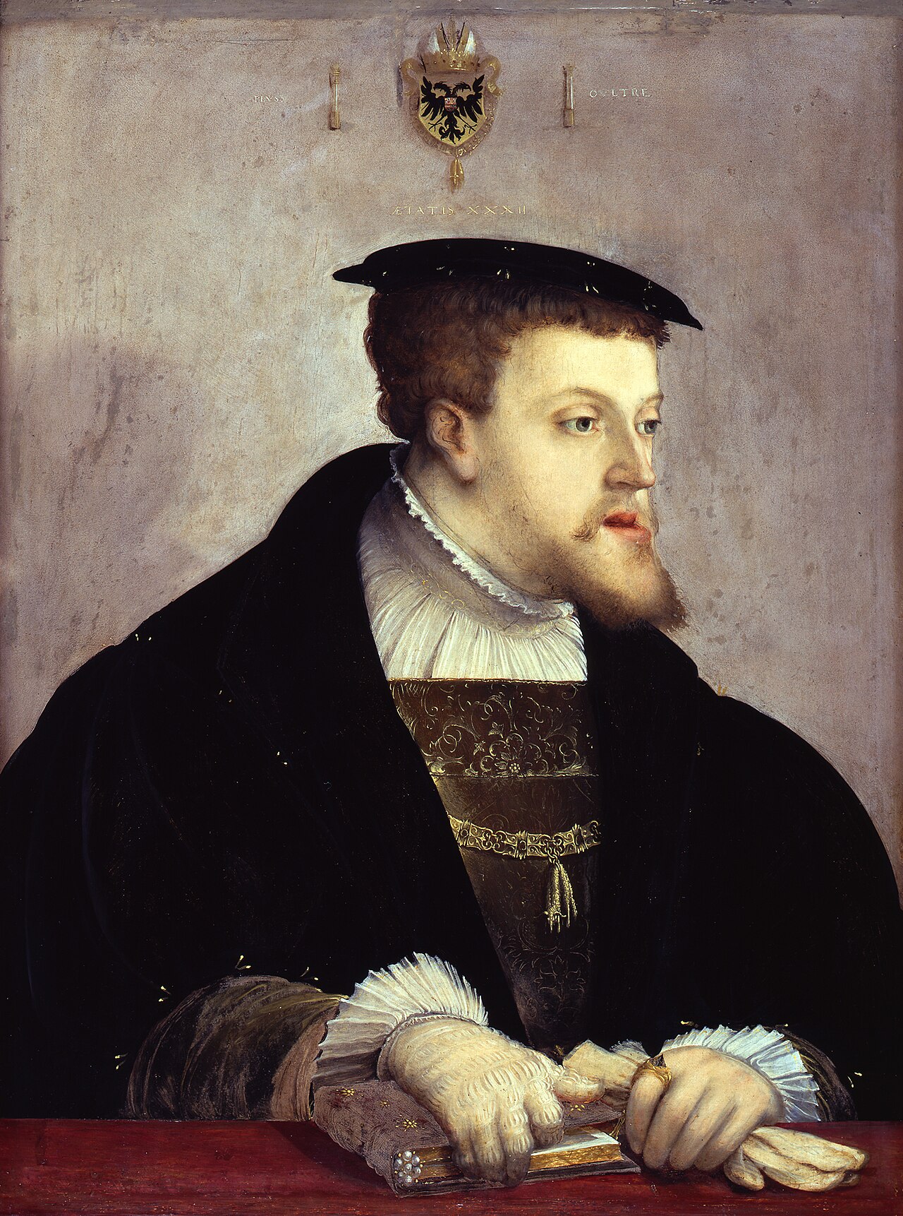 Portrait of Charles V (1500-1558) by Christoph Amberger