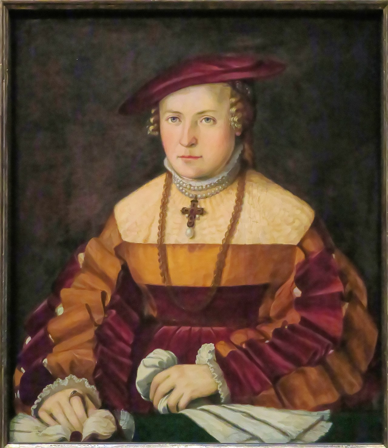 Portrait of the wife of Ulrich Ehinger, Ursula Meuting by Christoph Amberger