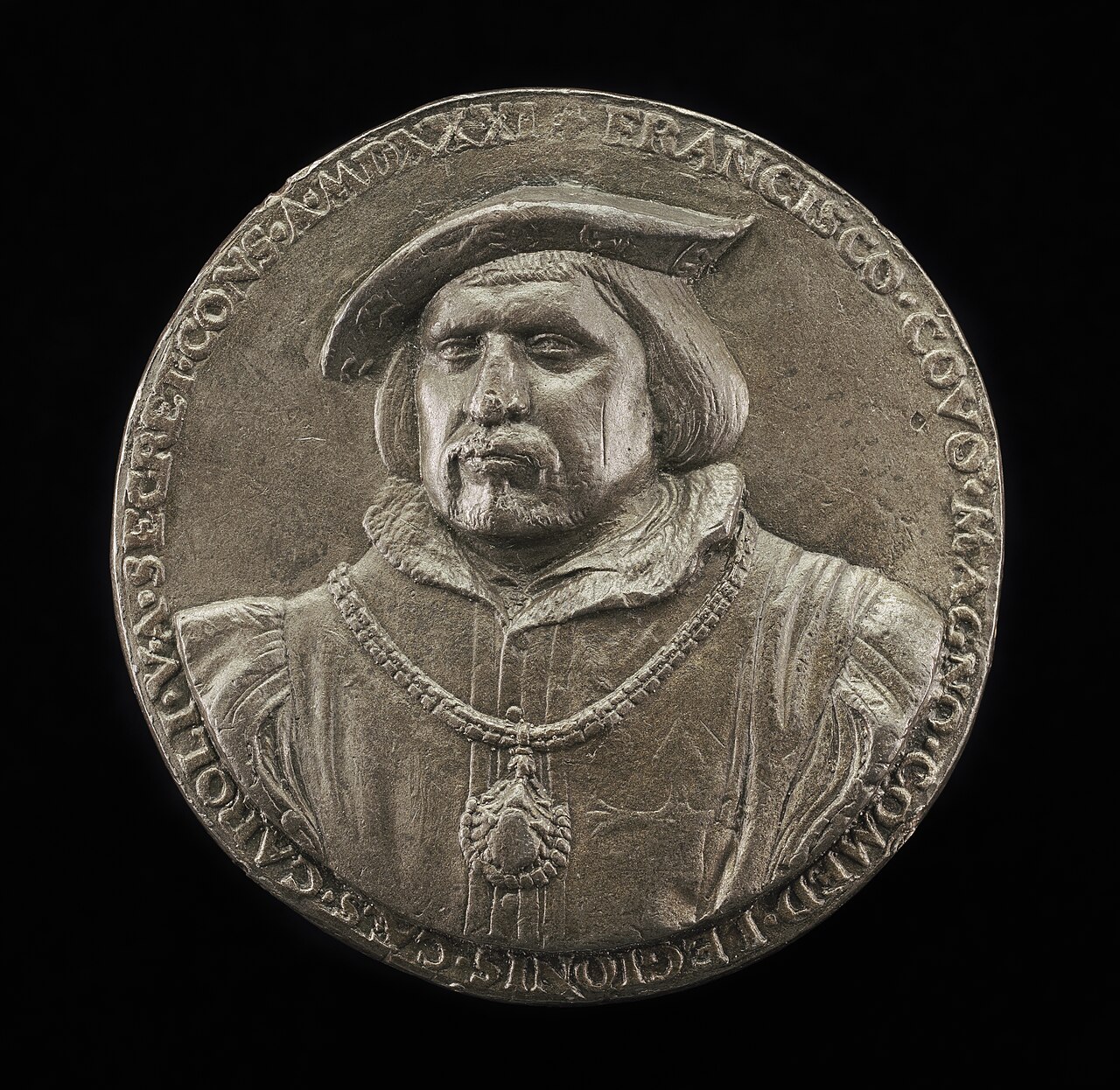 Francisco de los Cobos, c. 1475/1480-1547, Privy Counselor and Chancellor, Art Patron [obverse] by Christoph Weiditz the Elder