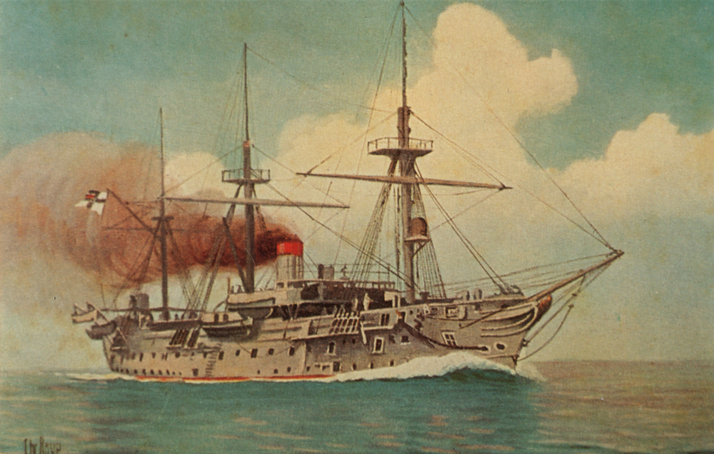 The German cruiserfrigate SMS Blücher (launched 1877) by Christopher Rave