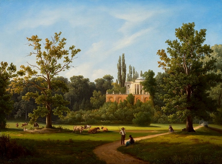 View of the Natolin Palace. by Chrystian Breslauer