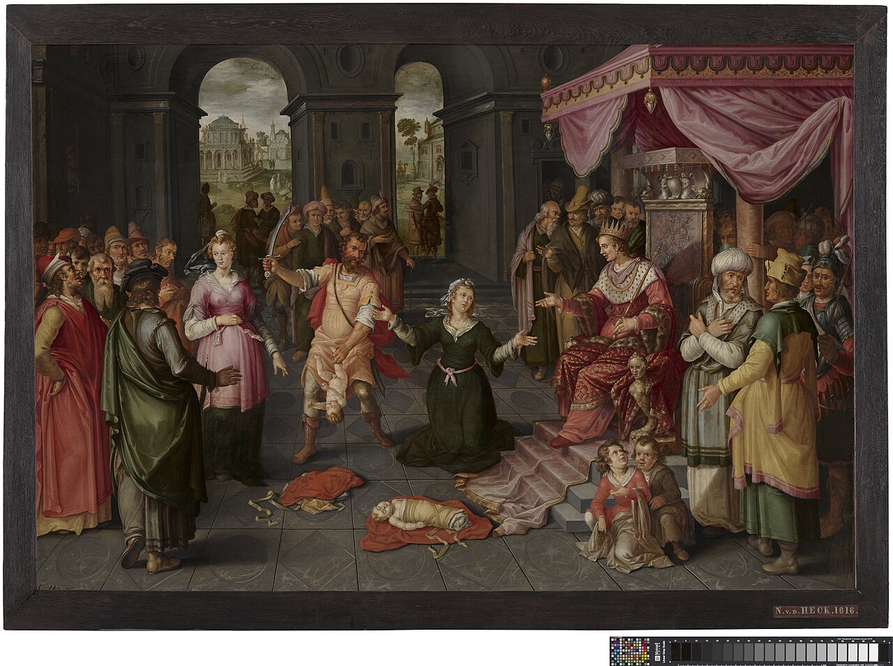 The judgement of Solomon by Claes Jacobsz van der Heck