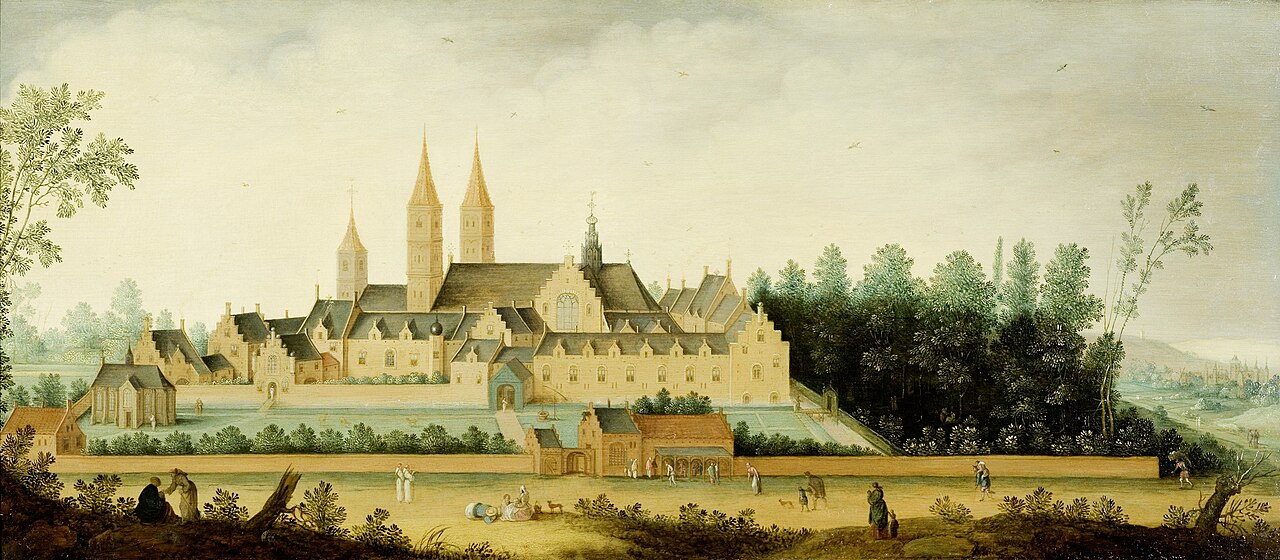 View of the Abbey of Egmond-Binnen by Claes Jacobsz van der Heck
