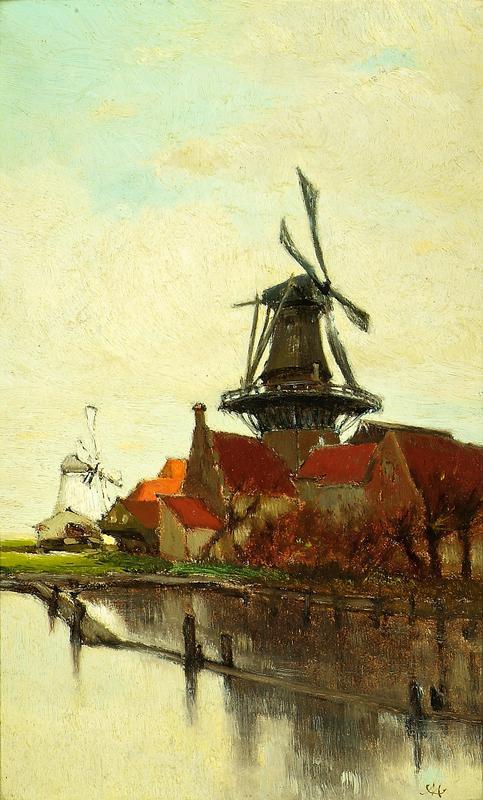 A Dutch Windmill by Clara Montalba