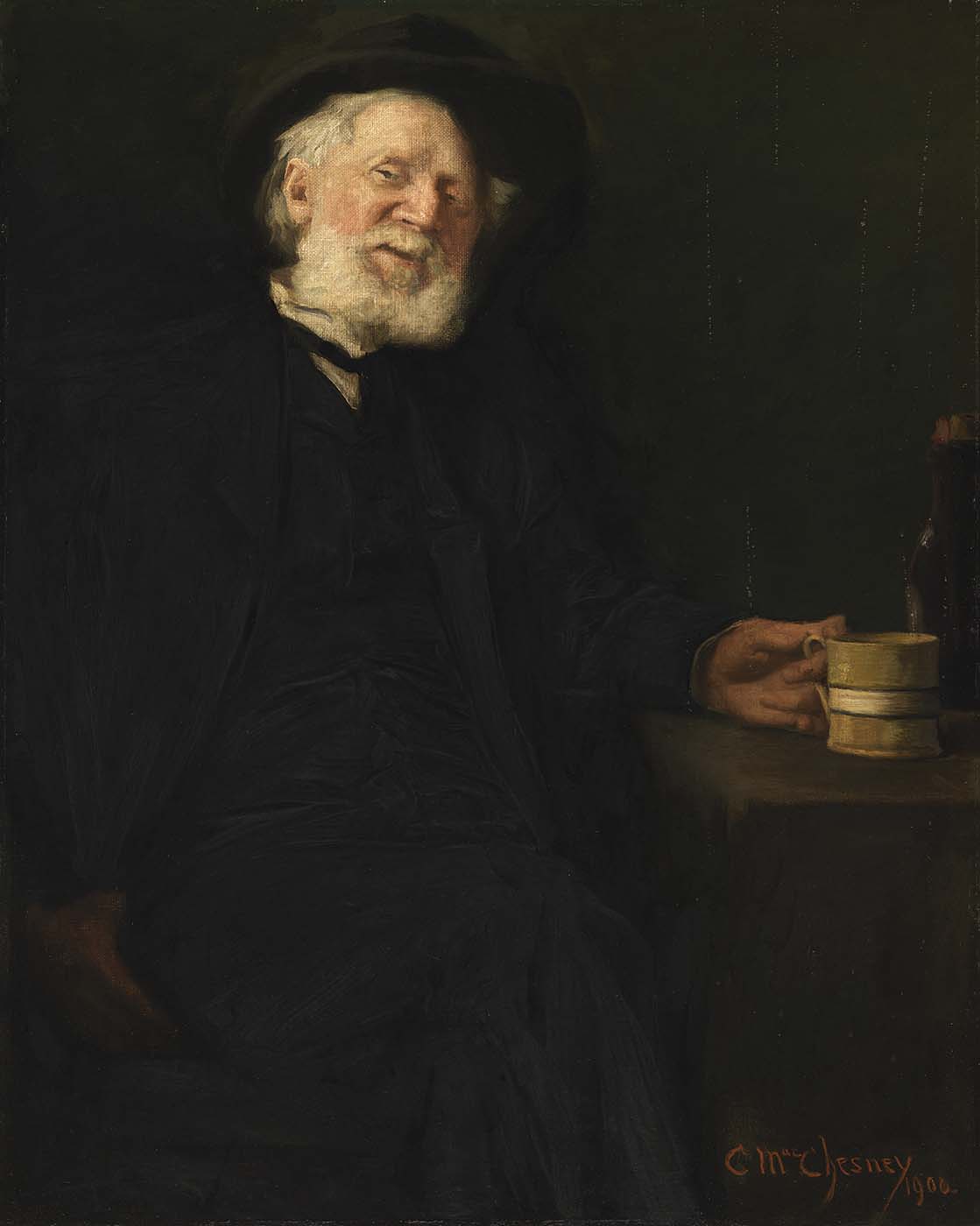 A Good Story (Portrait of Robert Loftin Newman) by Clara Taggart McChesney