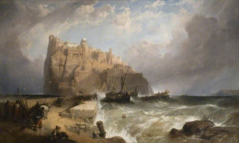 The Castle of Ischia from the Mole, Italy by Clarkson Frederick Stanfield