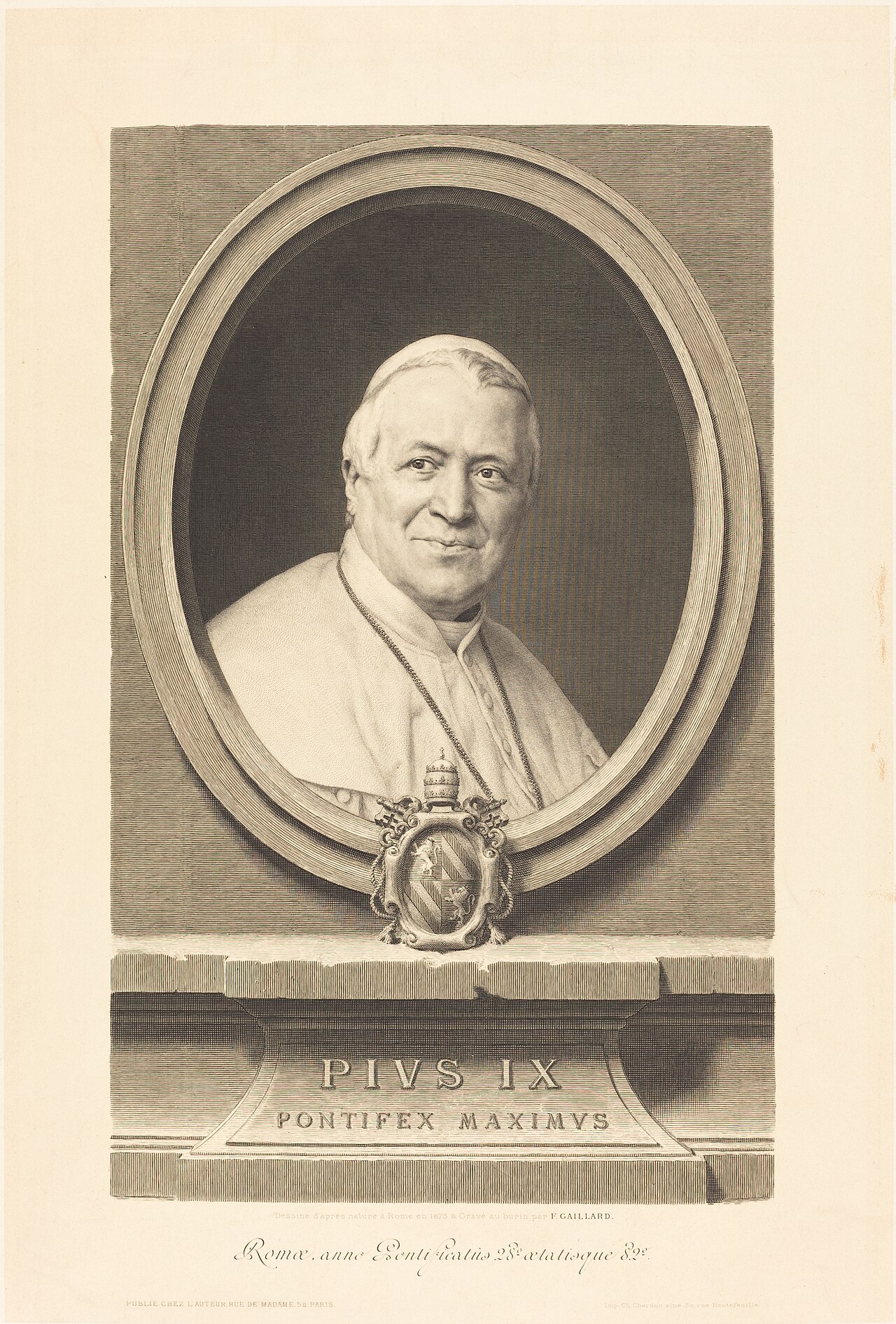 Pius IX by Claude Ferdinand Gaillard