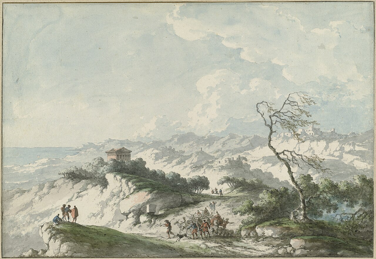 Second View of the Agrigento Countryside by Claude-Louis Châtelet