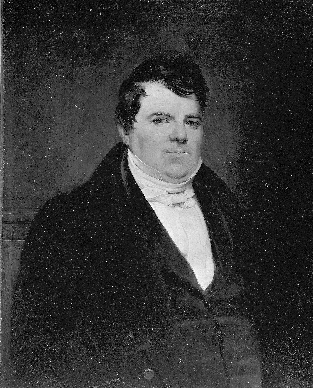Portrait of Mr. Delvalle by Claude-Marie Dubufe