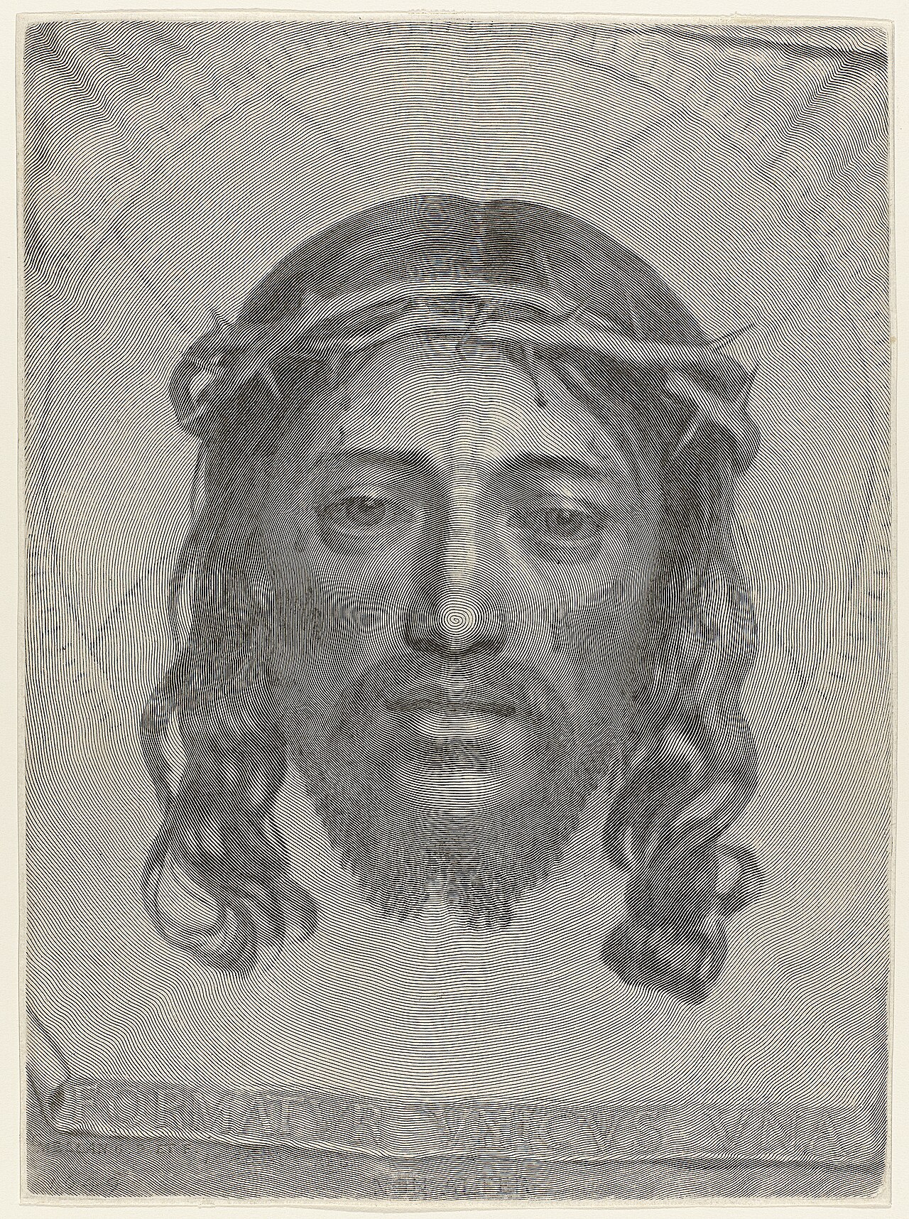 Sudarium of Saint Veronica by Claude Mellan