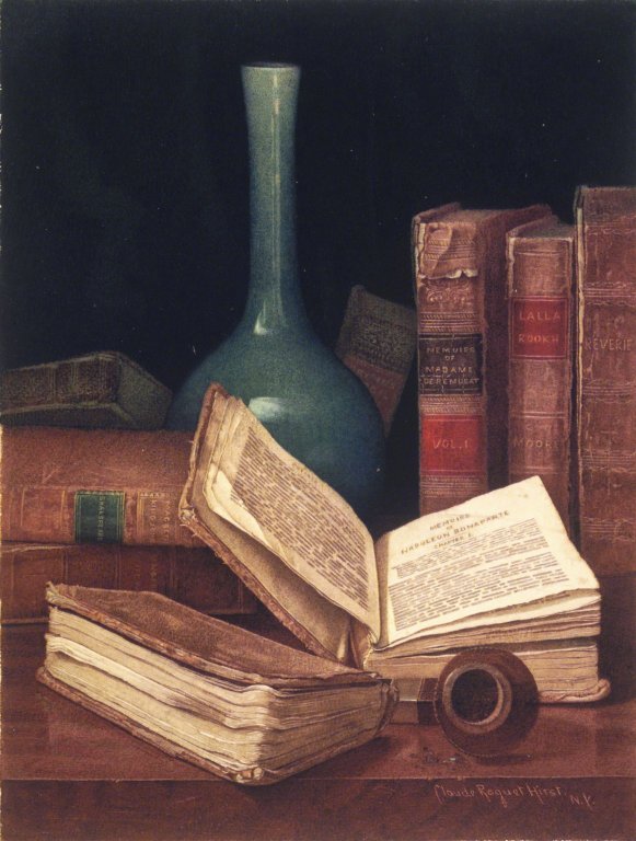 The Bookworm's Table by Claude Raguet Hirst