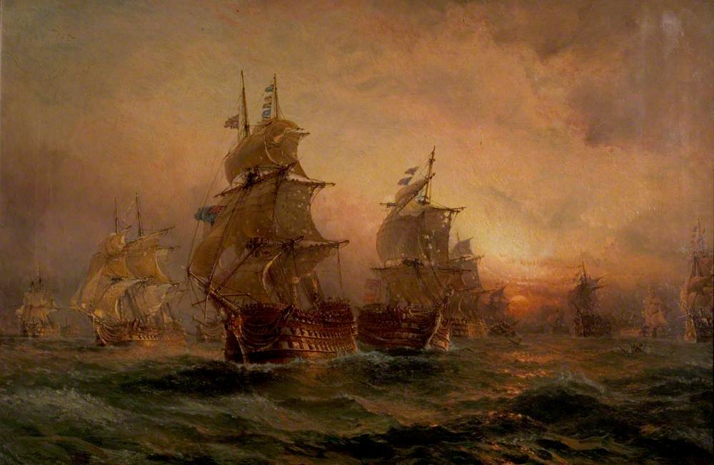 The Evening of Trafalgar by Claude Thomas Stanfield Moore