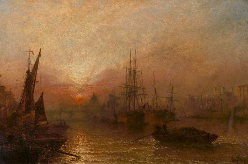 The Pool of the Thames, over London's Silent Highway by Claude Thomas Stanfield Moore
