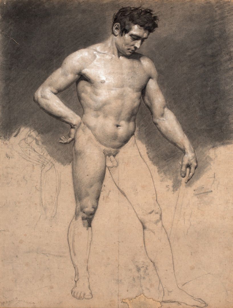 Male Nude Study by Constance Marie Charpentier