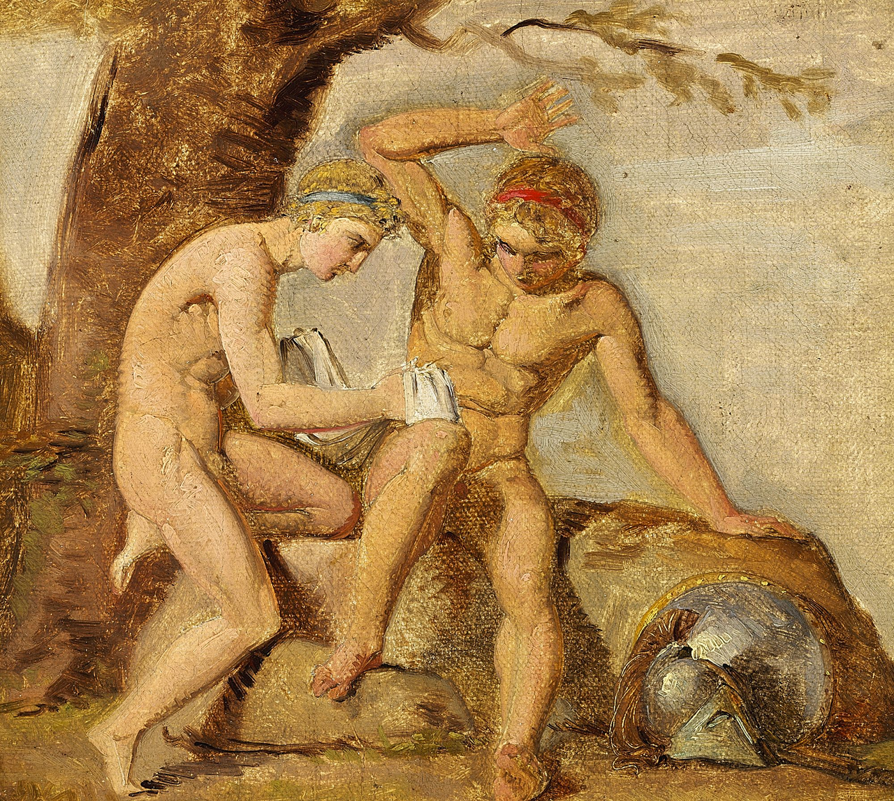 Scene from Homer's Iliad. by Constantin Hansen