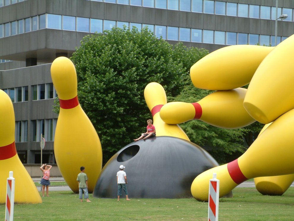 Flying Pins by Coosje van Bruggen