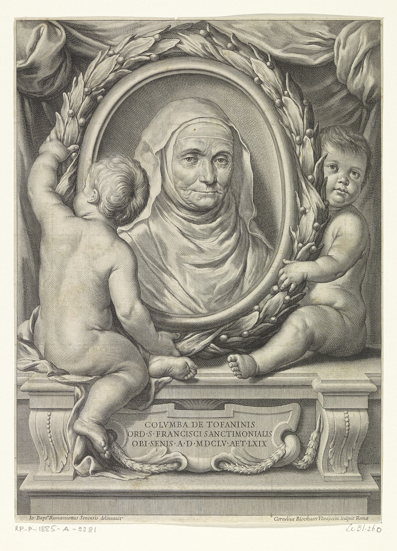 Portrait of Sister Columba by Cornelis Bloemaert