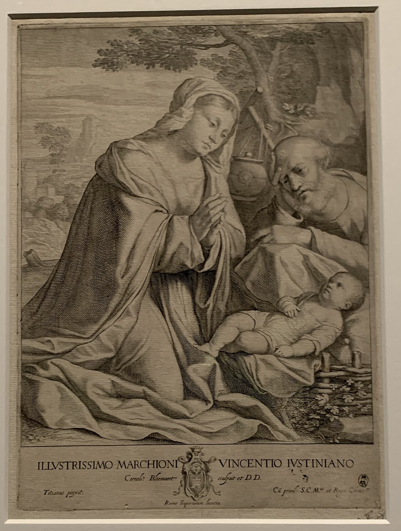 The Holy Family by Cornelis Bloemaert