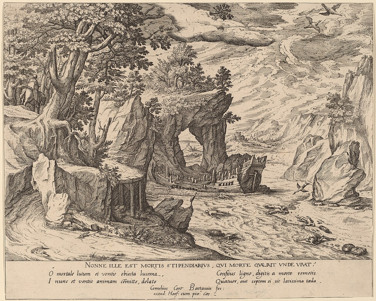 After the Shipwreck by Cornelis Cort