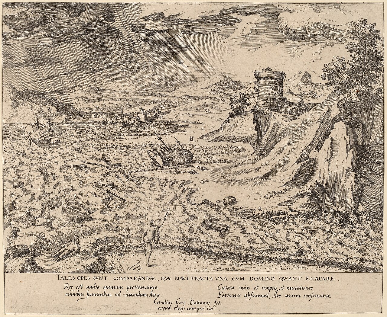 The Shipwreck by Cornelis Cort