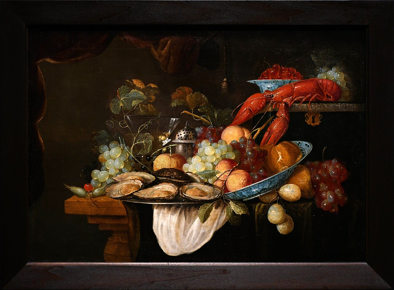 Still life with lobster by Cornelis de Heem
