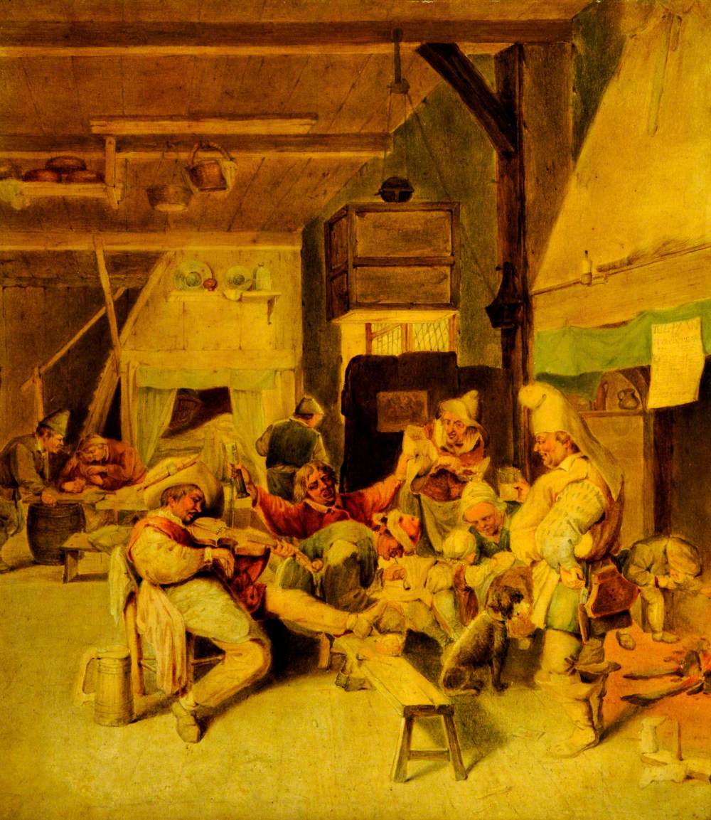 A Merrymaking by Cornelis Dusart