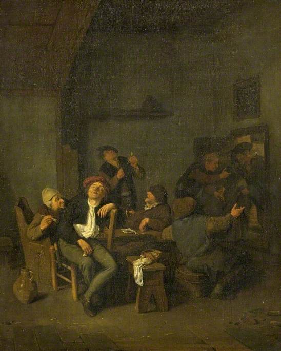 Tavern Interior by Cornelis Dusart