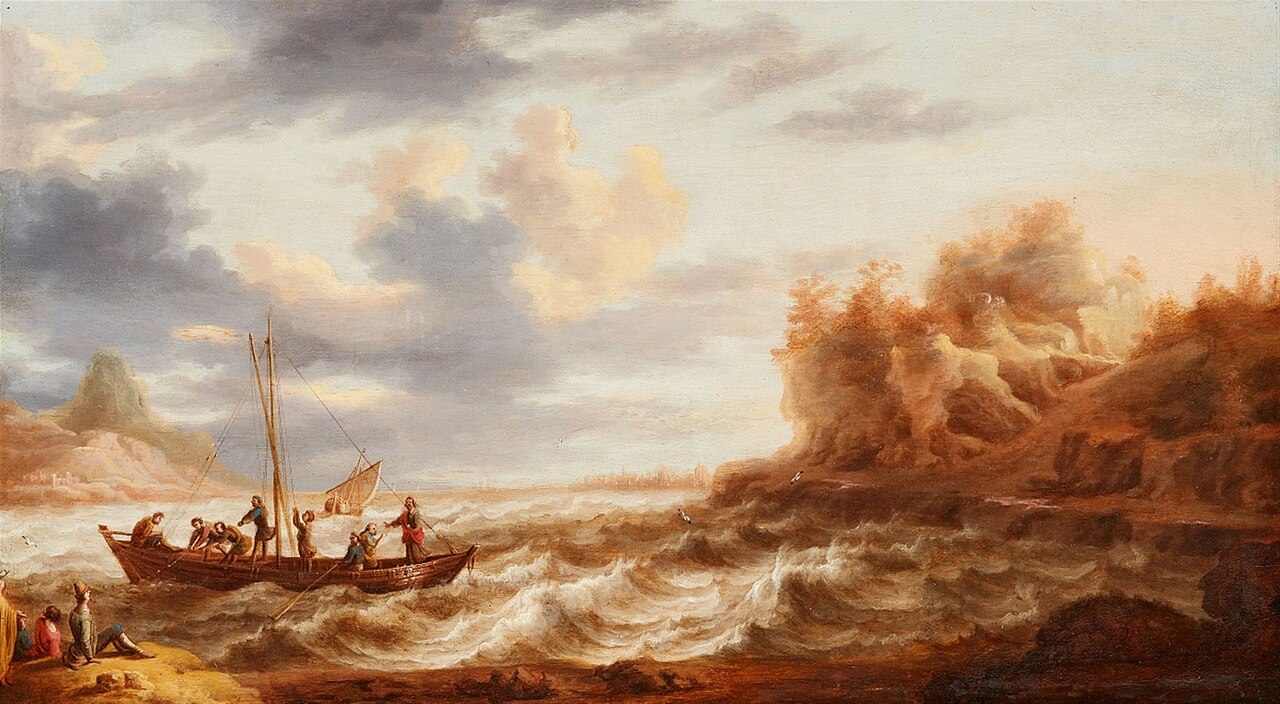 Seascape with the Calling of Saint Peter by Cornelis Mahu